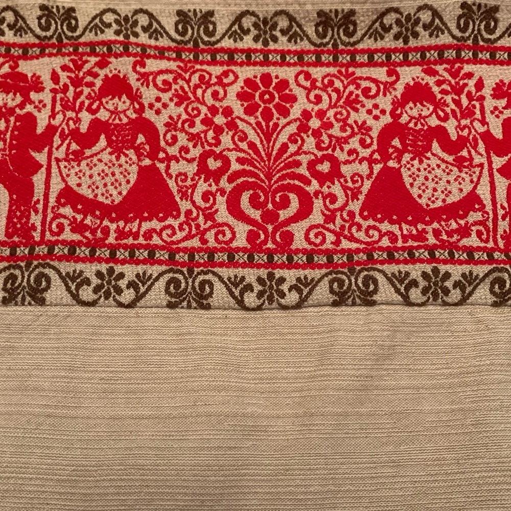 Austrian Emboidered Folk Apron- 100% Baumwolle Cotton